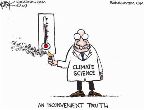 cartoon man-made warming