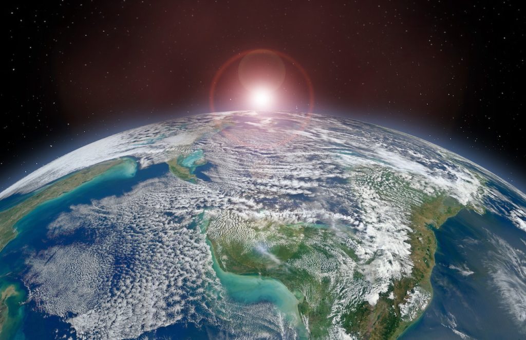 earth sun horizon