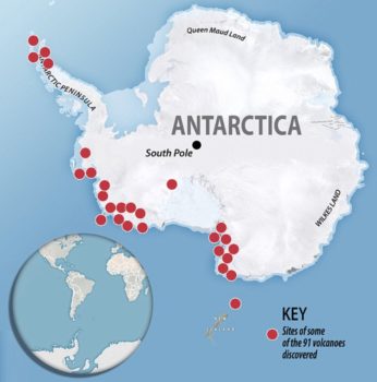 map of active west antarctic volcanoes