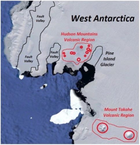 pine island volcanic regions