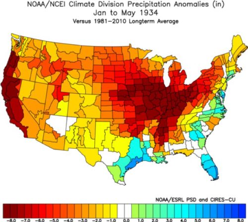 noaa jan-may 1934 anomalies