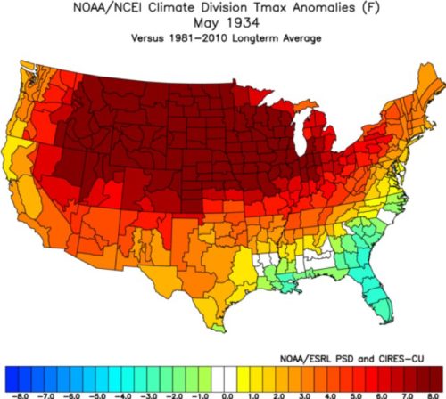 noaa may 1934 Tmax avg