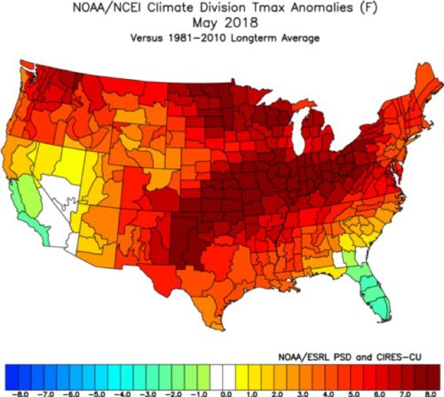 noaa may 2018 Tmax avg