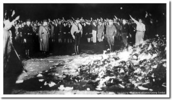 burning books nazis