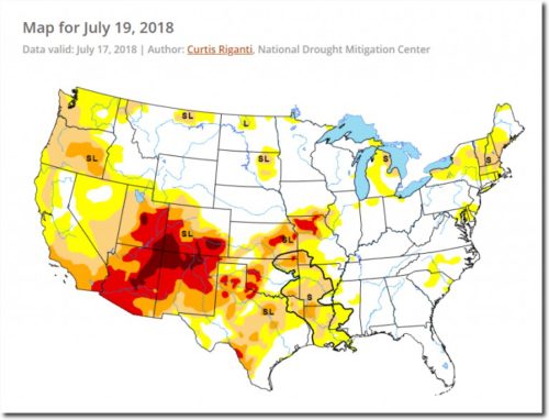 drought map july 19 2018