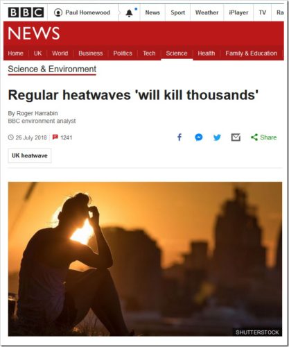 bbc headline heat waves kill thousands