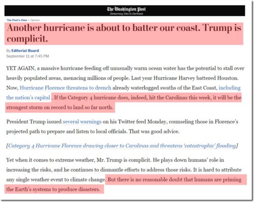 wapo hurricane trump fault