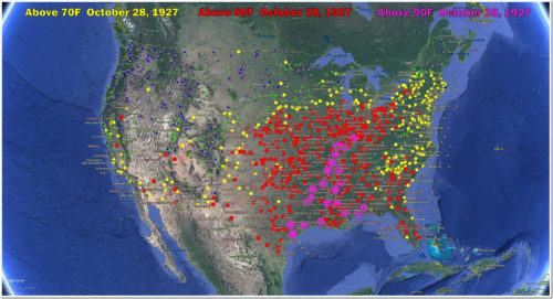 oct 28 1927 us temps