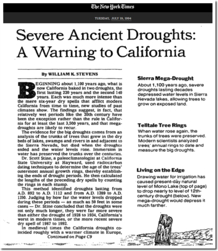 severe ancient droughts NYTimes