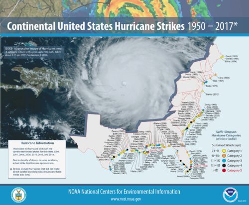 us hurricane strikes noaa