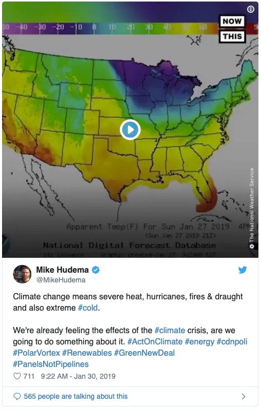 hudema tweet climate crisis