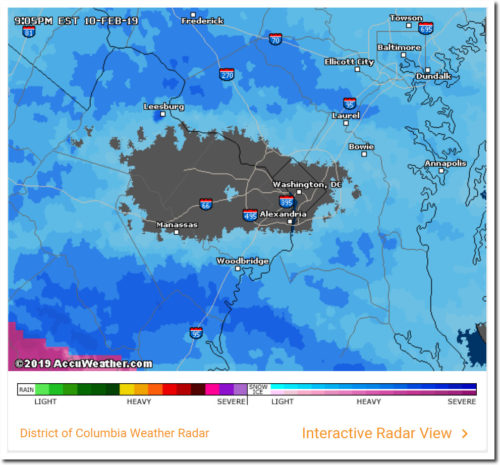 dc doppler radar map