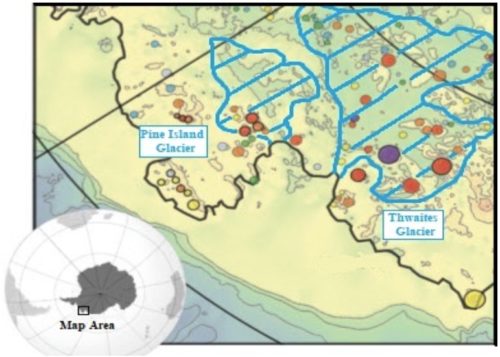 pine island thwaites glacier outlines