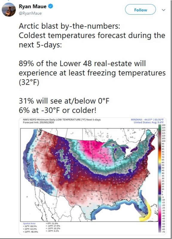 ryan maue tweet cold trends