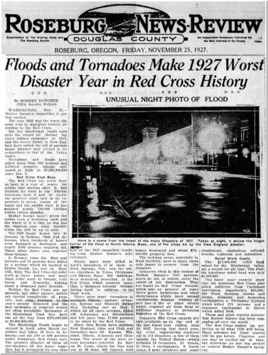 1927 worst year floods tornados