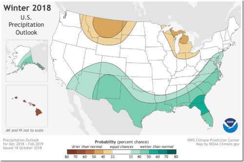 NOAA winter 2018 precipitation