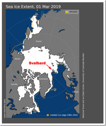 sea ice extent 3-1-19