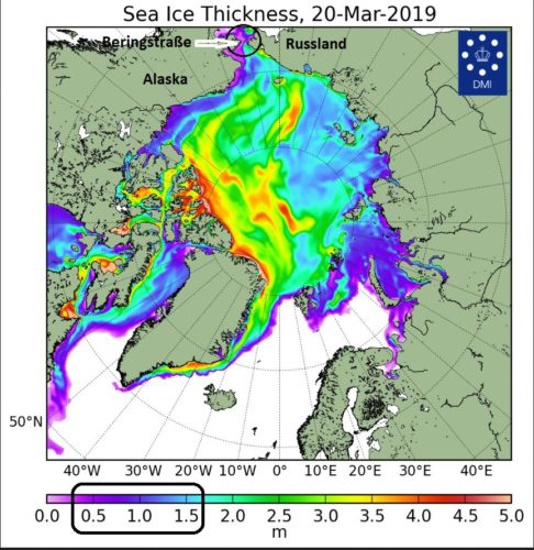 sea ice thickness mar 20 2018 bering