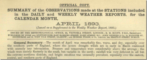 april 1893 summary