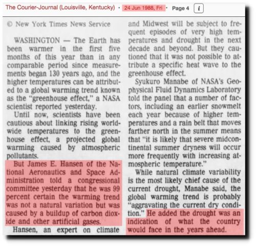 jun 1988 james hansen on droughts