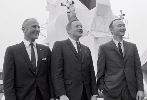 Buzz Aldrin, Neil Armstrong and Michael Collins