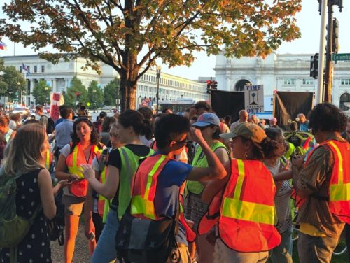 dc climate traffic protest