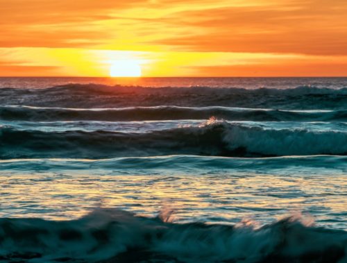 pacific ocean sunset