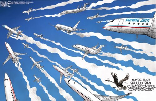 cartoon climate summit jets