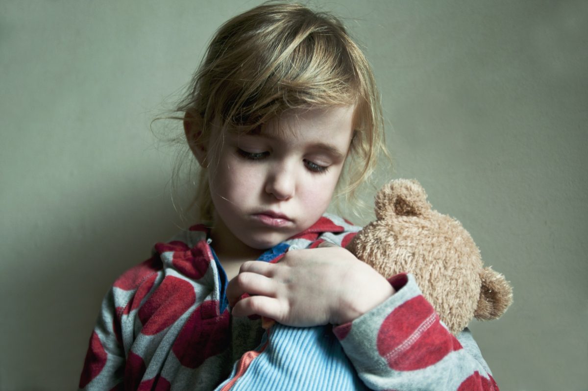 child unhappy despair