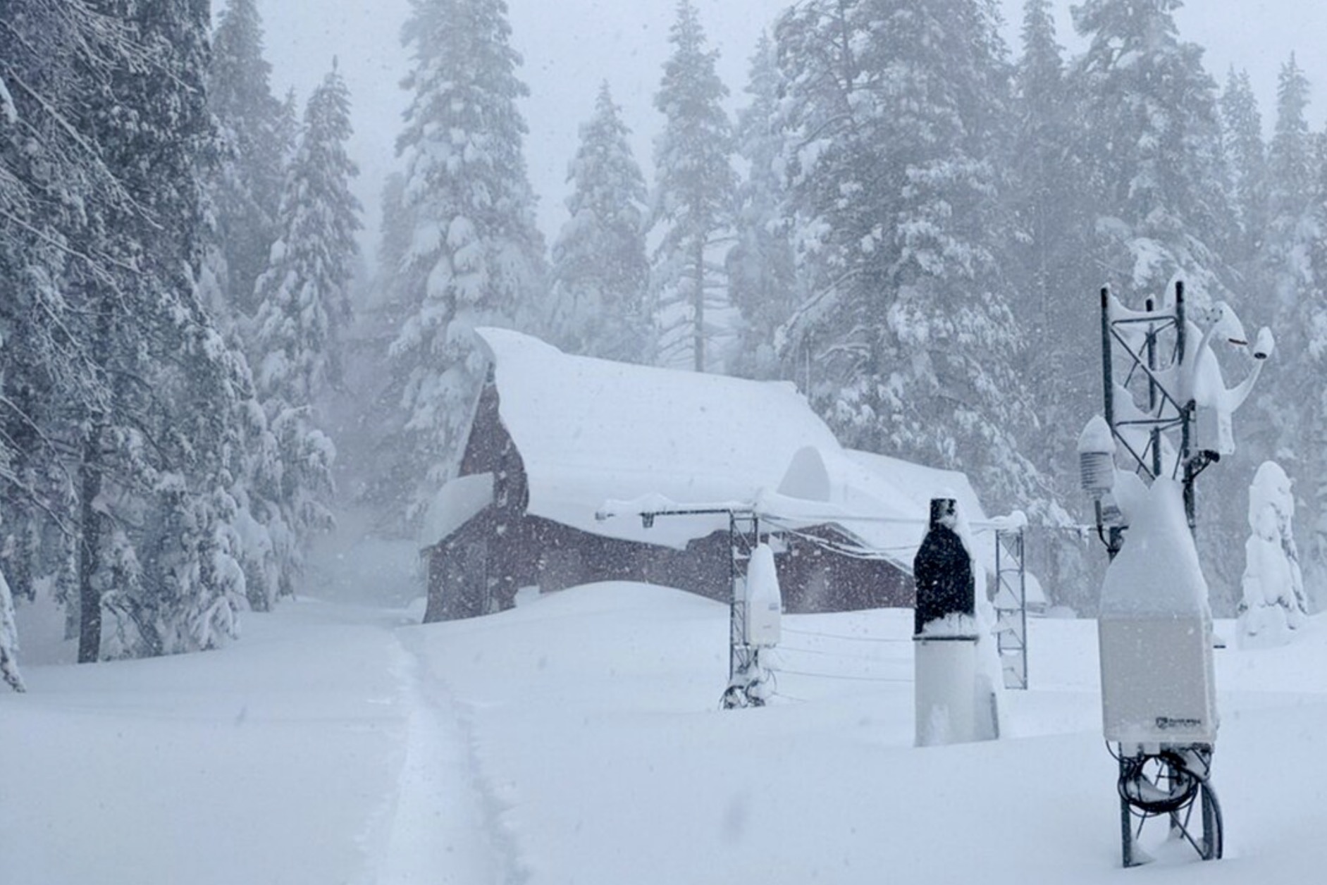 Sierra Nevada Snowfall Smashes Records While Easing Calif. Drought