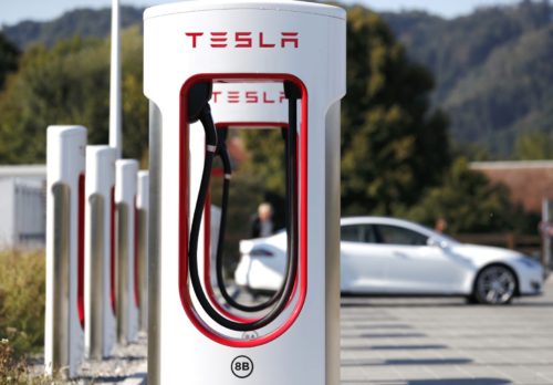 tesla charging station