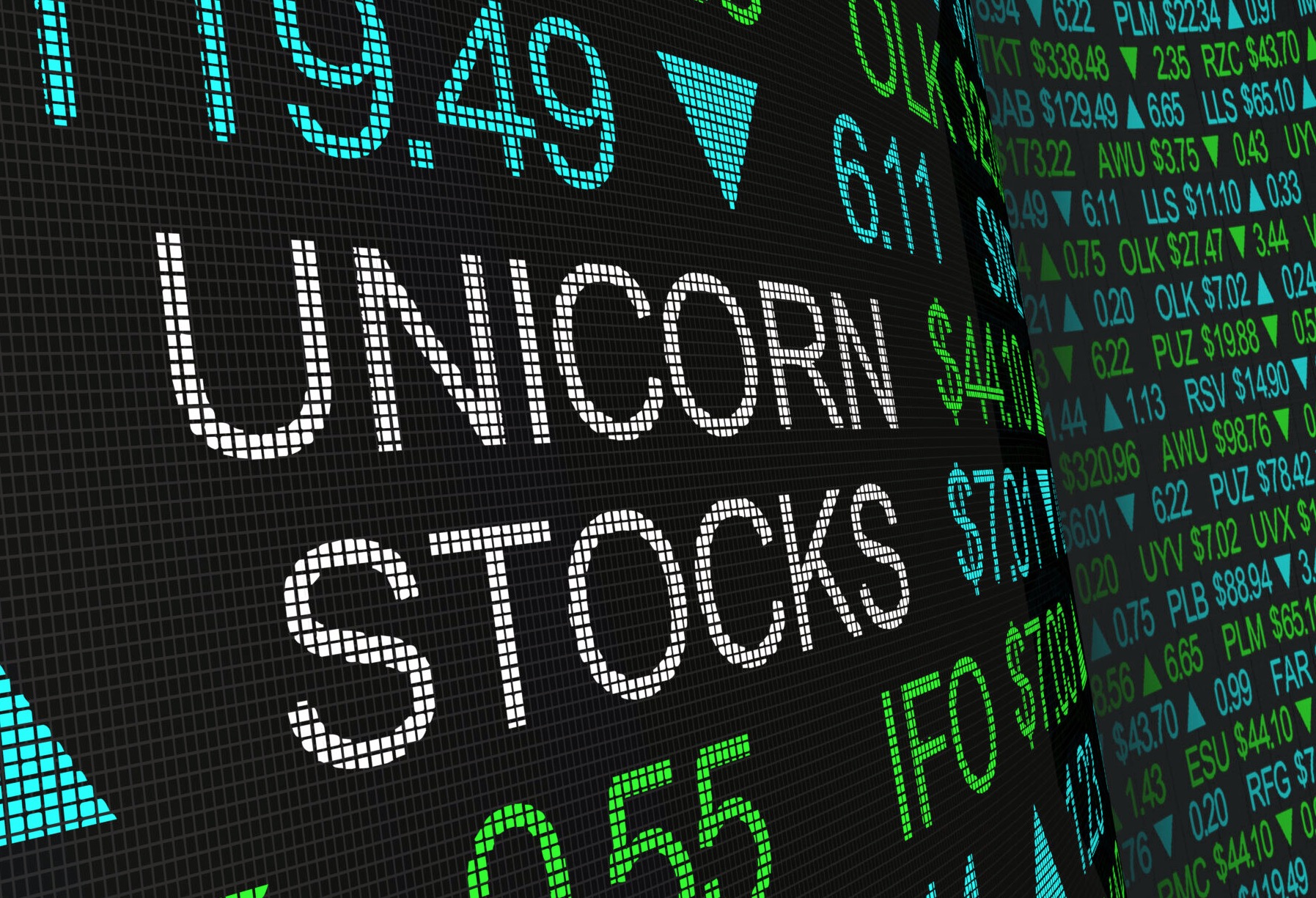 Rights offering. Криптовалюта с единорогом. Unicorns in stock Market.