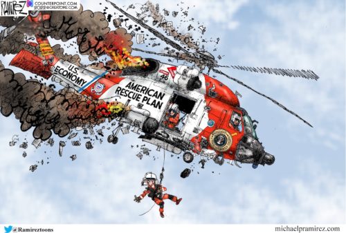 cartoon american rescue plan