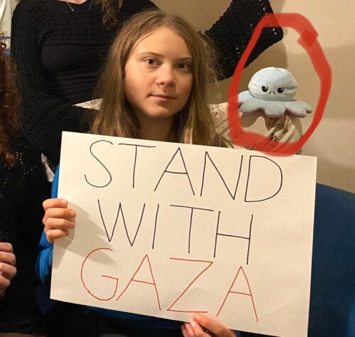 greta thunberg stand with gaza