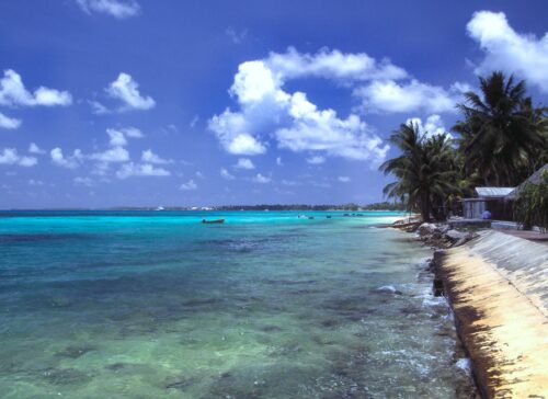 Tuvalu Funafuti atoll beach