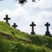 graveyard tombstones
