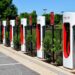 tesla superchargers station