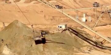 China rare earth mining