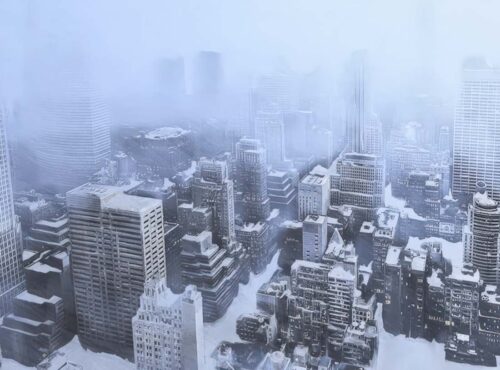 frozen city