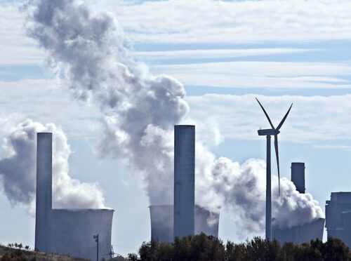 coal plant wind blade