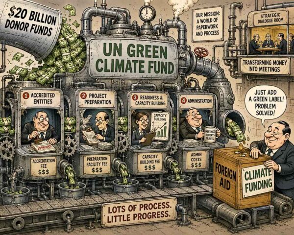 cartoon green climate fund waste