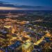 city dusk nighttime scene