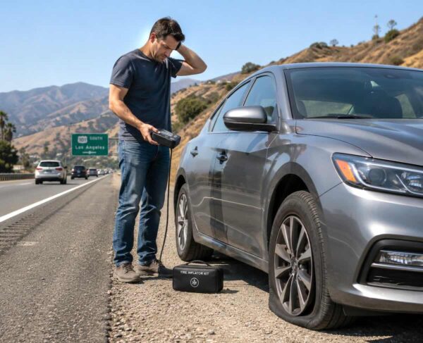 flat tire calif
