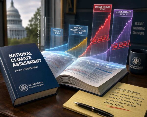 National Climate Assessment implausible emissions scenarios