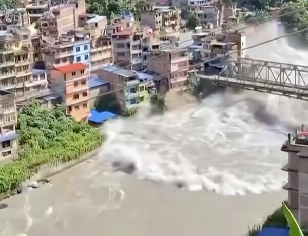 nepal flood glacier collapse
