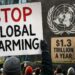 protest stop global warming UN money