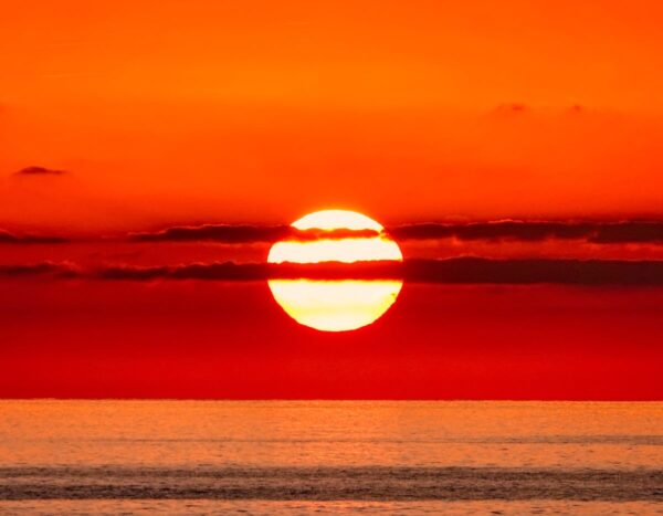 sun calm ocean